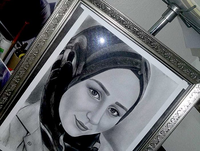 Kişiye Özel Karakalem Portre Resim | Aydın