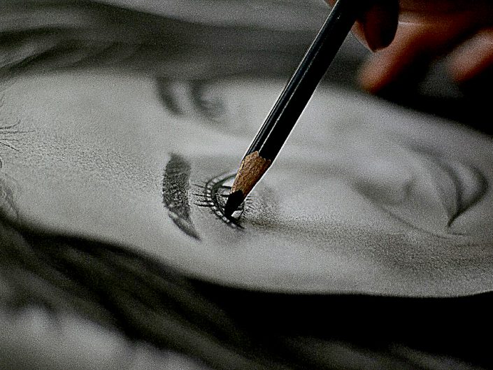 Kişiye Özel Karakalem Portre Resim | Bingöl