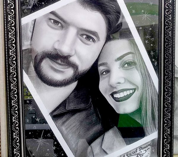 Kişiye Özel Karakalem Portre Resim | Burdur